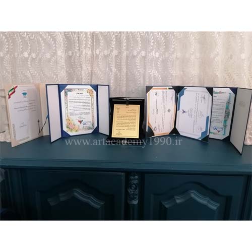  گواهی های حضور و تقدیرنامه های من در نمایشگاه ها و مجامع هنری